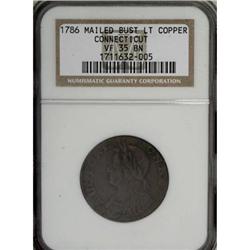 1786 COPPER Connecticut Copper, Mailed Bust Left