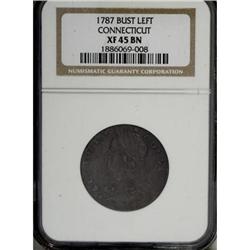 1787 COPPER Connecticut Copper, Mailed Bust Left