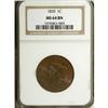 Image 1 : 1820 1C Large Date MS64 Brown NGC