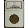 Image 1 : 1845 1C MS64 Brown NGC