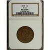Image 1 : 1849 1C MS64 Brown NGC