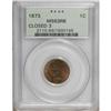 Image 1 : 1873 1C Closed 3 MS63 Red and Brown PCGS