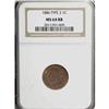 Image 1 : 1886 1C Type Two MS64 Red and Brown NGC