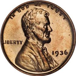 1936 1C Type Two--Brilliant Finish PR66 Red NGC