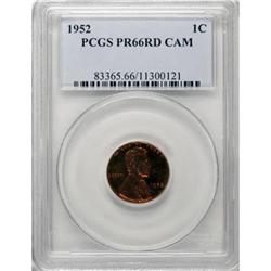 1952 1C PR66 Cameo PCGS