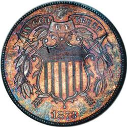 1873 2C Closed 3 PR62 Brown NGC