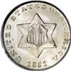 Image 1 : 1851 3CS MS67 PCGS