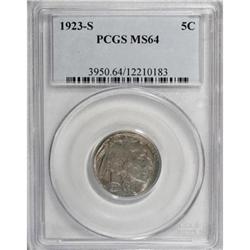 1923-S 5C MS64 PCGS
