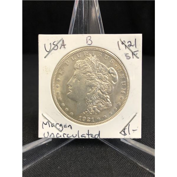 1921 USA MORGAN SILVER DOLLAR (SAN FRANCISCO MINTED)