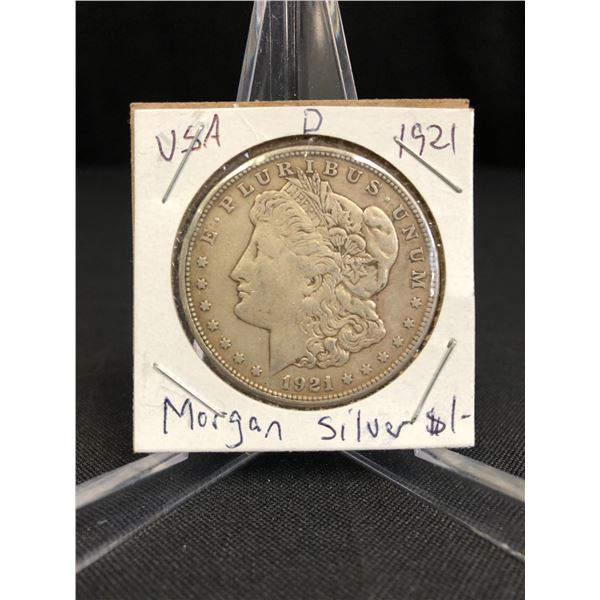 1921 USA MORGAN SILVER DOLLAR