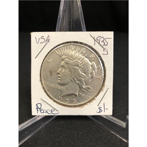 1935 USA PEACE SILVER DOLLAR (SAN FRANCISCO MINTED)