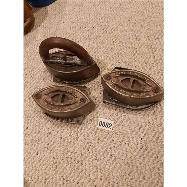 3 Taylor Forbes Vintage Irons