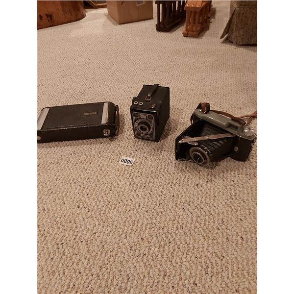 2 Kodak Vintage Cameras & 1 Imperial