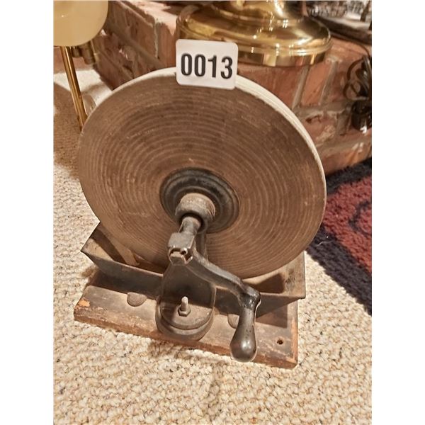 Set of 4 TV trays - Vintage Washboard - Manual Stone Sharpener