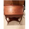 Image 2 : Vintage Writing Desk with Working Lock 39"H x 29.5"W x 15.5"D