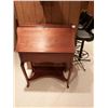Image 5 : Vintage Writing Desk with Working Lock 39"H x 29.5"W x 15.5"D