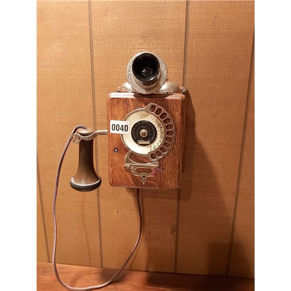 Vintage Wallmount Telephone Automatic Electric Company