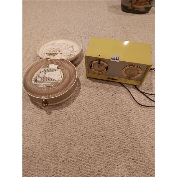 Lady Sunbeam Vintage Hairdryer - RCA Victor Radio Model #C-503
