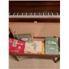 Image 2 : Kurtzmann Upright Piano with Bench & Books