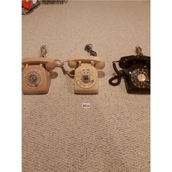 3 Rotary Phones