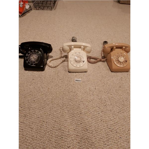 3 Rotary Phones