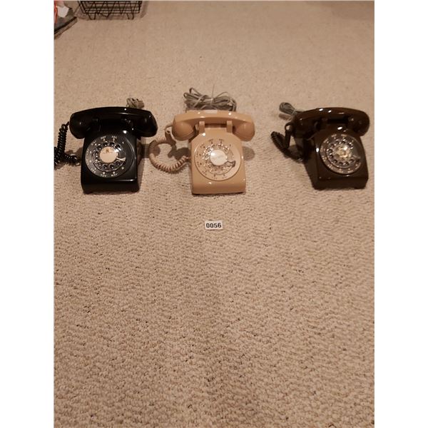 3 Rotary Phones