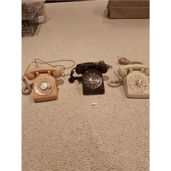 3 Rotary Phones