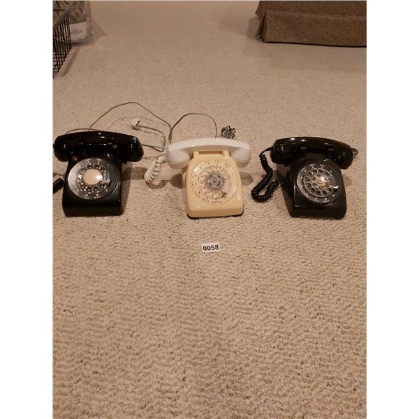3 Rotary Phones