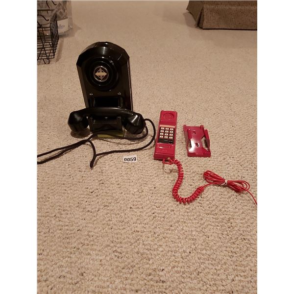 Monophone - Push Button Phone with Wall Bracket