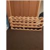 Image 1 : 28 Bottle Wooden Wine Rack 39"W x 16.5"H x 6.75"D