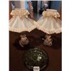 Image 2 : 2 Matching Bedside Lamps - Tealight Candle Holder
