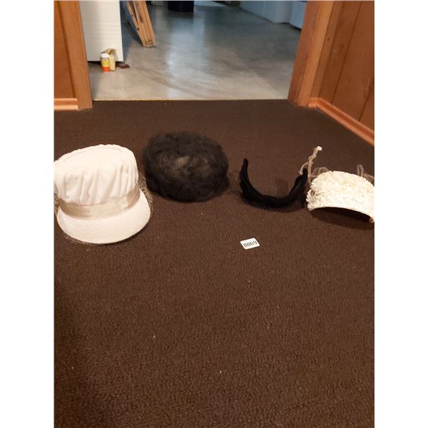 4 Vintage Hats