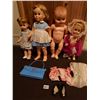 Image 1 : 4 Vintage Dolls & Accessories