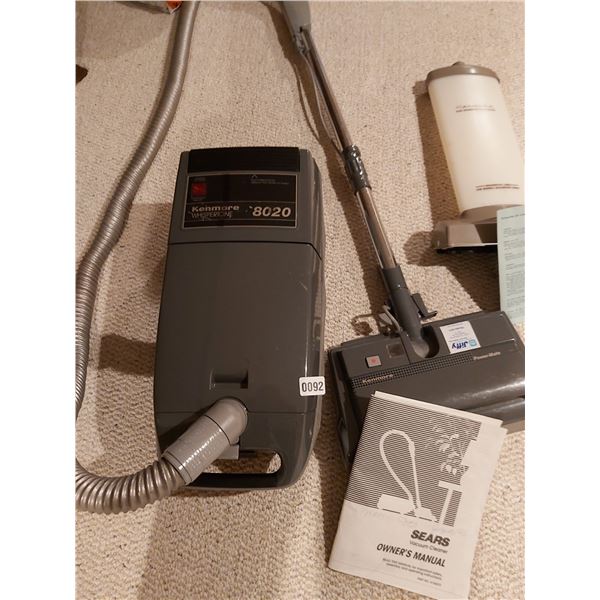 Kenmore Whispertone 8020 Vaccuum Cleaner - Kenmore Rug Shampoo Applicator