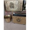 Image 3 : Brass Tinder Box - Fire Tools - Paper Holder - Bucket