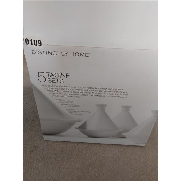 5 Tagine Set - Large Serving Tagine - 4 Individuals