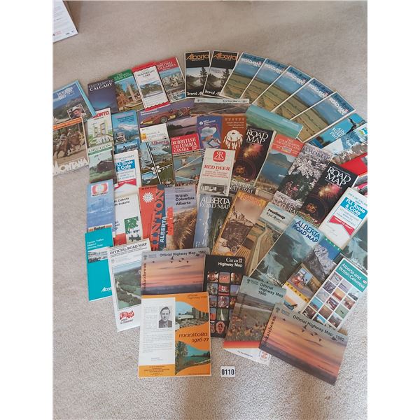 Assorted Road Maps of North America