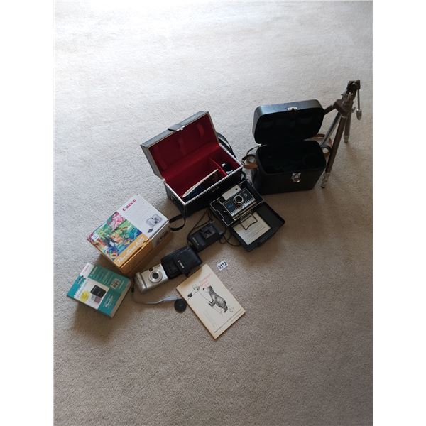 Canon PowerShot A95 Digital Camera & Case - Rioch XF-30 Camera - Canon Accessory Kit - Polaroid 450 