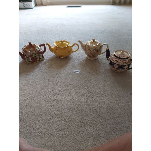 Teapot Collection - 4 Teapots