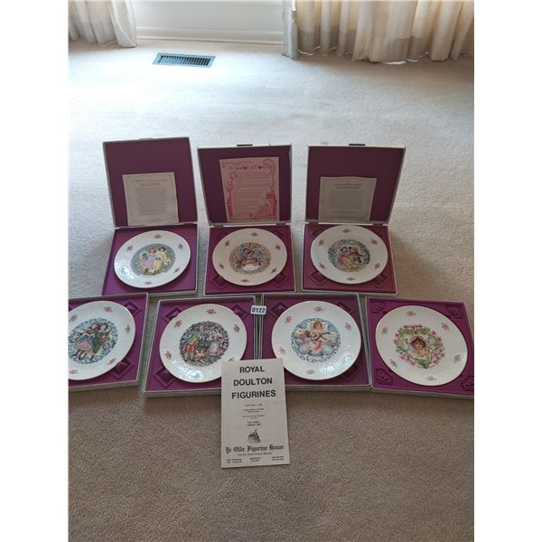 Royal Doulton Valentines Plates 1976, 1978, 1979, 1981, 1982, 1983
