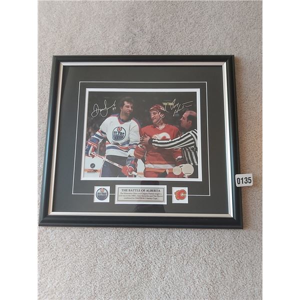 Battle of Alberta Semenko & Hunter Picture 16.75"W x 15.5"H