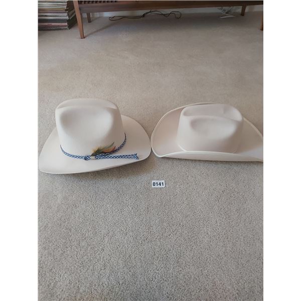 2 Cowboy Hats Sizes 7-1/4 & 7-1/8