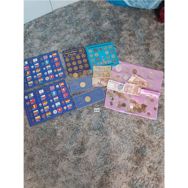 Assorted Coins & Tokens from Around the World