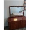 Image 2 : Chest of Drawers with Mirror 54.5"W x 32"H (63"H with Mirror) 19.5"D