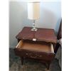 Image 1 : 2 Night Tables with 2 Lamps 22"W x 26"H x 15"D