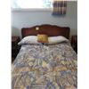 Image 1 : Double Bed Frame Head Board & Foot Board - Bedding & Mattress Not Included