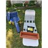 Image 1 : 2 Folding Chairs with Carrying Bags - 1 Lounger - 1 EEZY-GROW Self Watering Pot - Flower Box