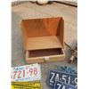 Image 3 : Supreme Washing Machine Wringer Rope - Shelf with Drawer - Vintage License Plates