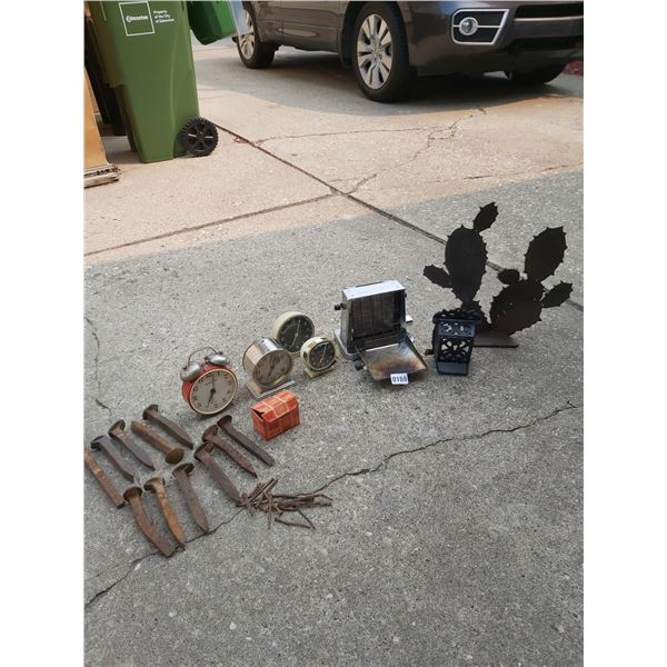 Vintage Clocks - Toaster - Railway Spikes
