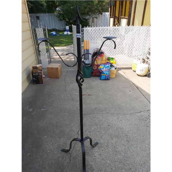 Iron Candle Stand 61"H